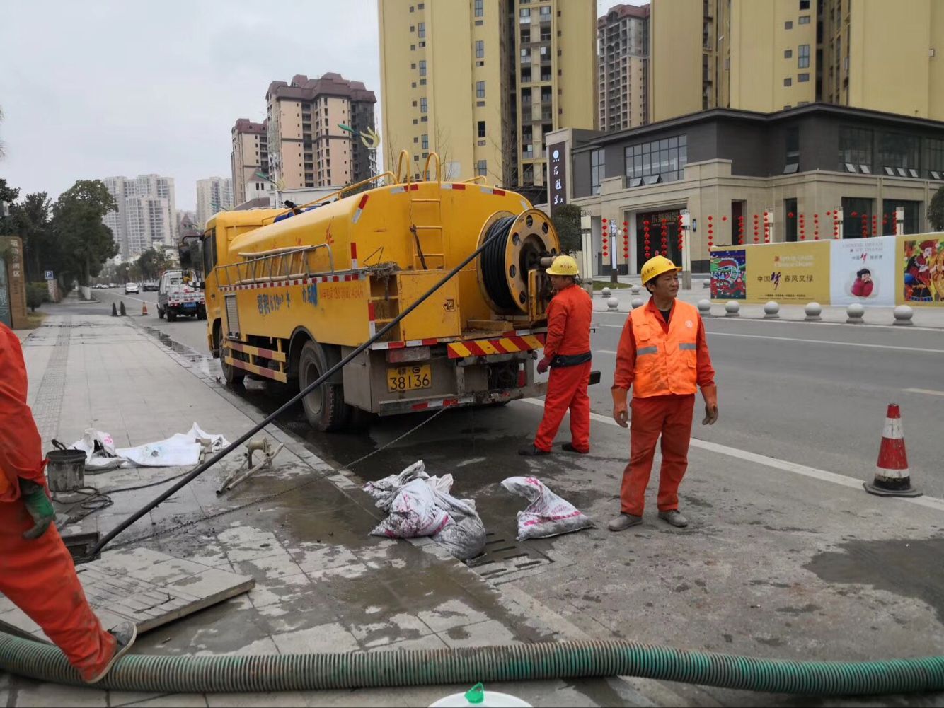 句容排污管道清淤-管道清洗